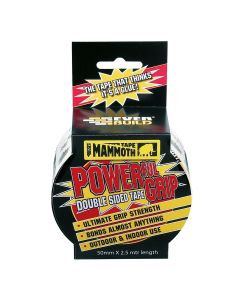 Mammoth Powerful Grip Double Sided Tape 50mm x 2.5m Roll
