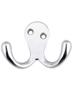 Double Robe Hook Chrome CP