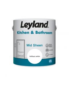 Leyland Kitchen & Bathroom Paint Brilliant White 2.5L