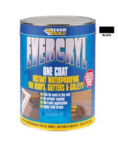 Everbuild Evercryl One Coat Roof Repair Black 5kg