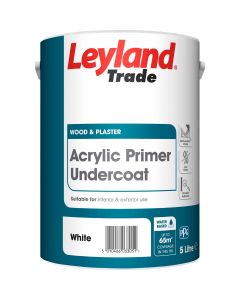 Leyland Trade Acrylic Primer Undercoat Paint White 5L
