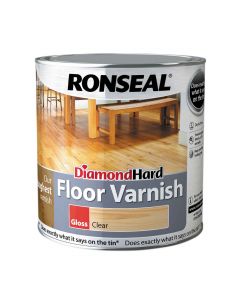 Ronseal Diamond Hard Floor Varnish Gloss Clear 2.5L