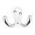 Double Robe Hook Chrome CP