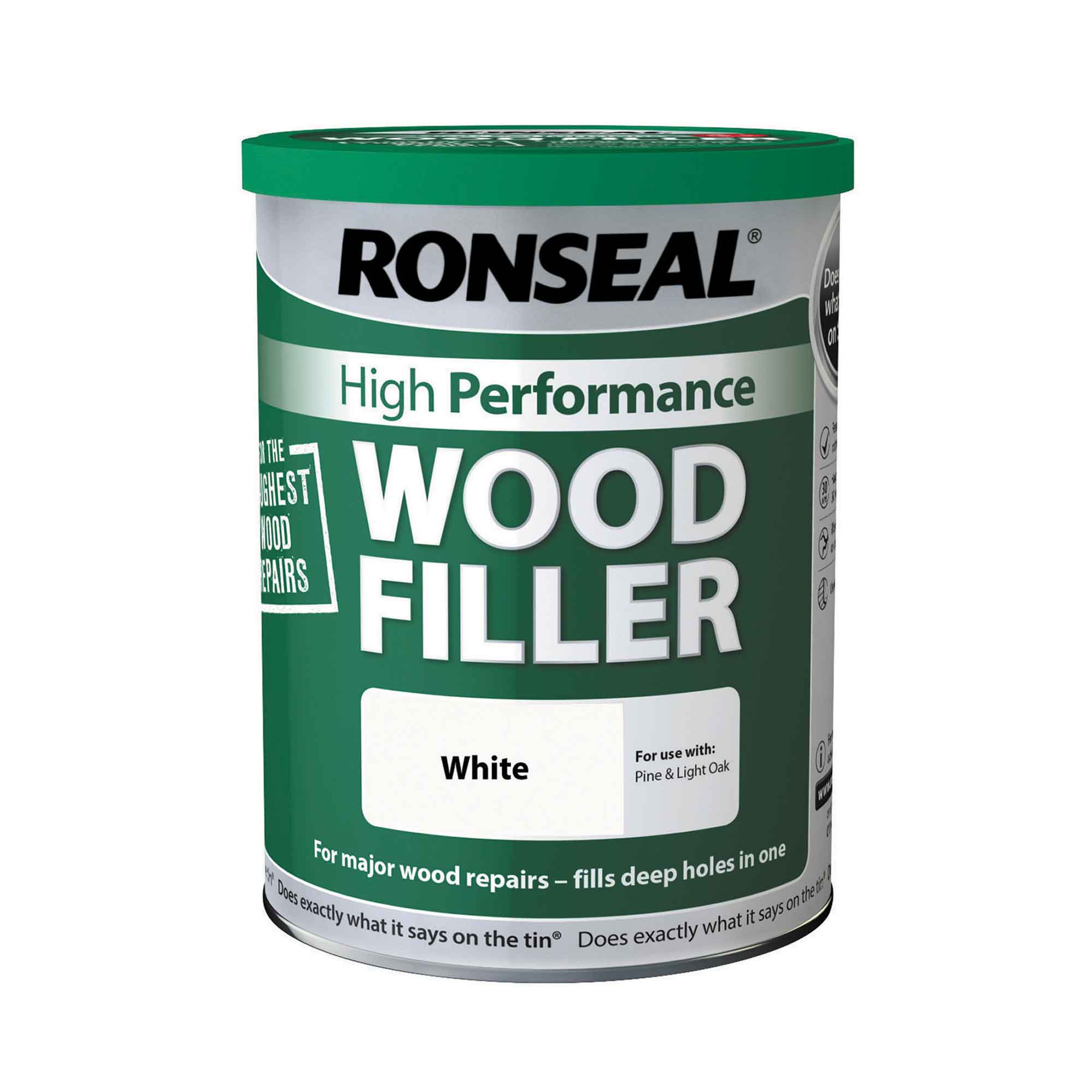 Ronseal High Performance Wood Filler White 1kg